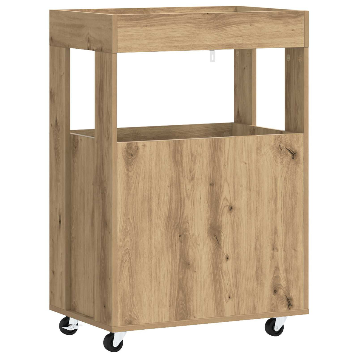 vidaXL Wózek Barowy Dąb artisan 60 x 39,5 x 89 cm Drewno inżynieryjne