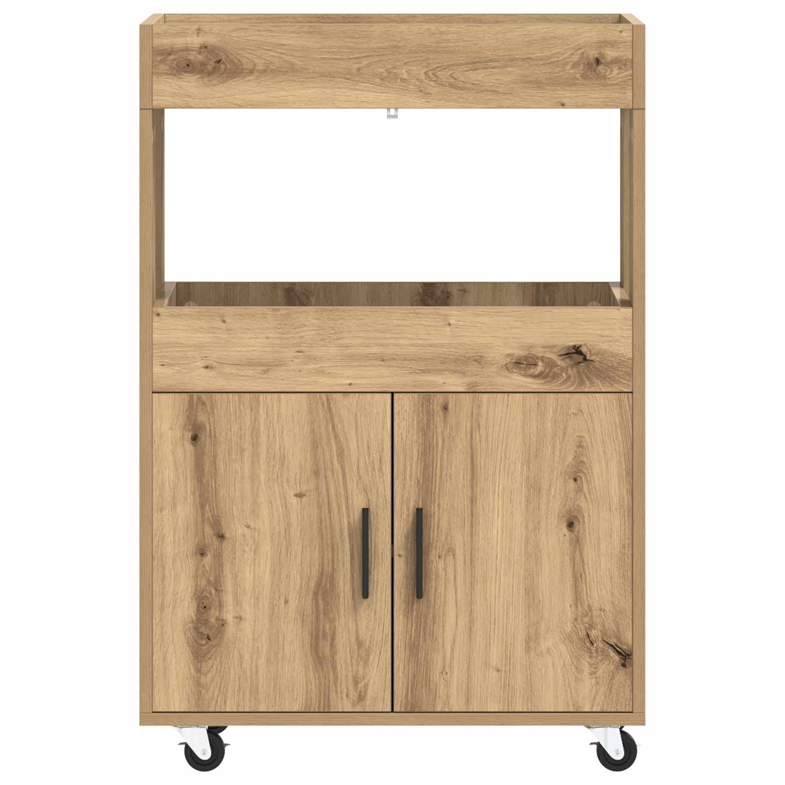 vidaXL Wózek Barowy Dąb artisan 60 x 39,5 x 89 cm Drewno inżynieryjne