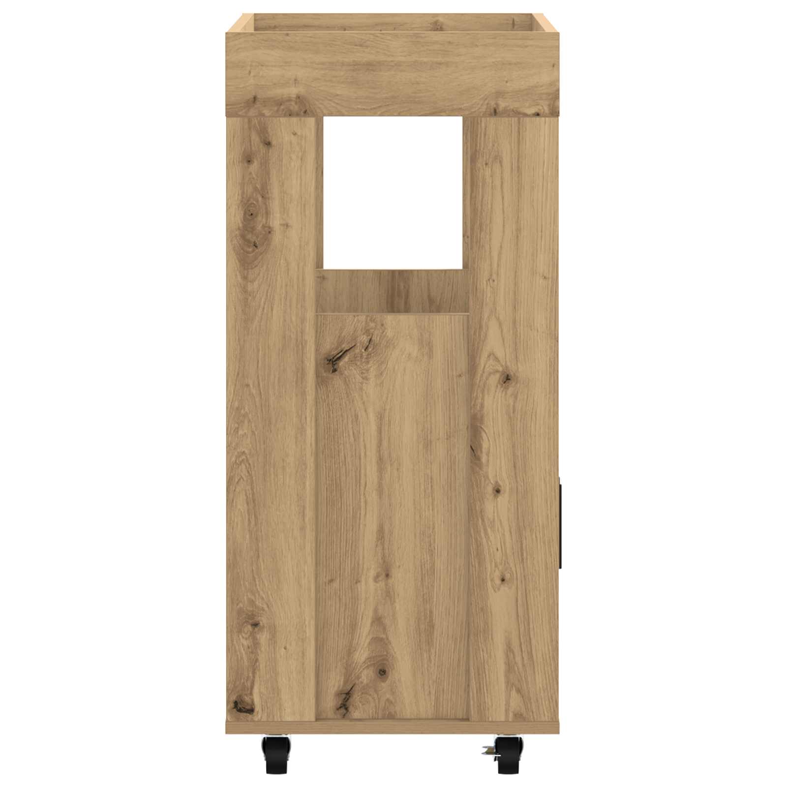 vidaXL Wózek Barowy Dąb artisan 60 x 39,5 x 89 cm Drewno inżynieryjne
