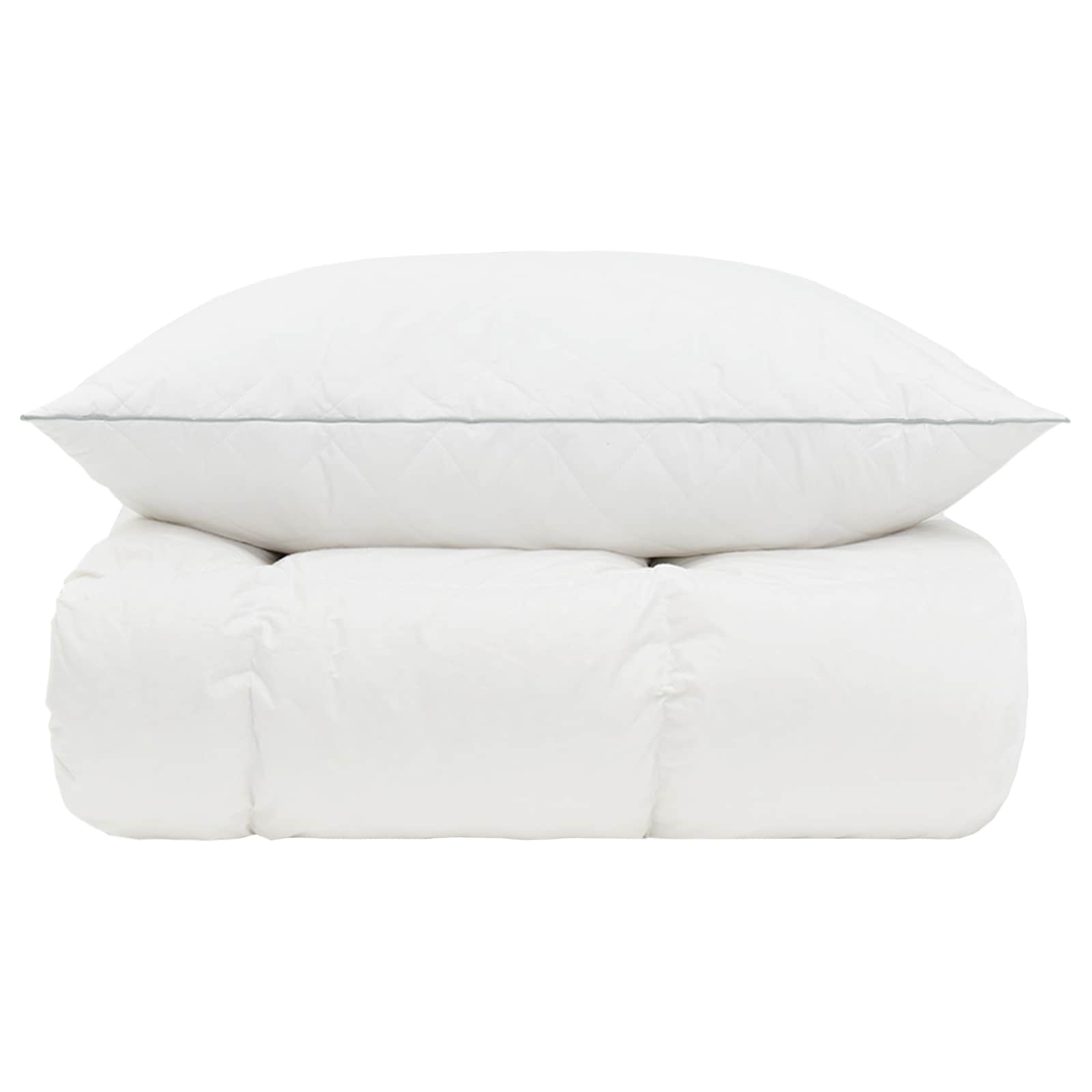 vidaXL Zestaw kołdry 90% z gęsiego puchu FULDA 2 pcs 140 x 200 cm