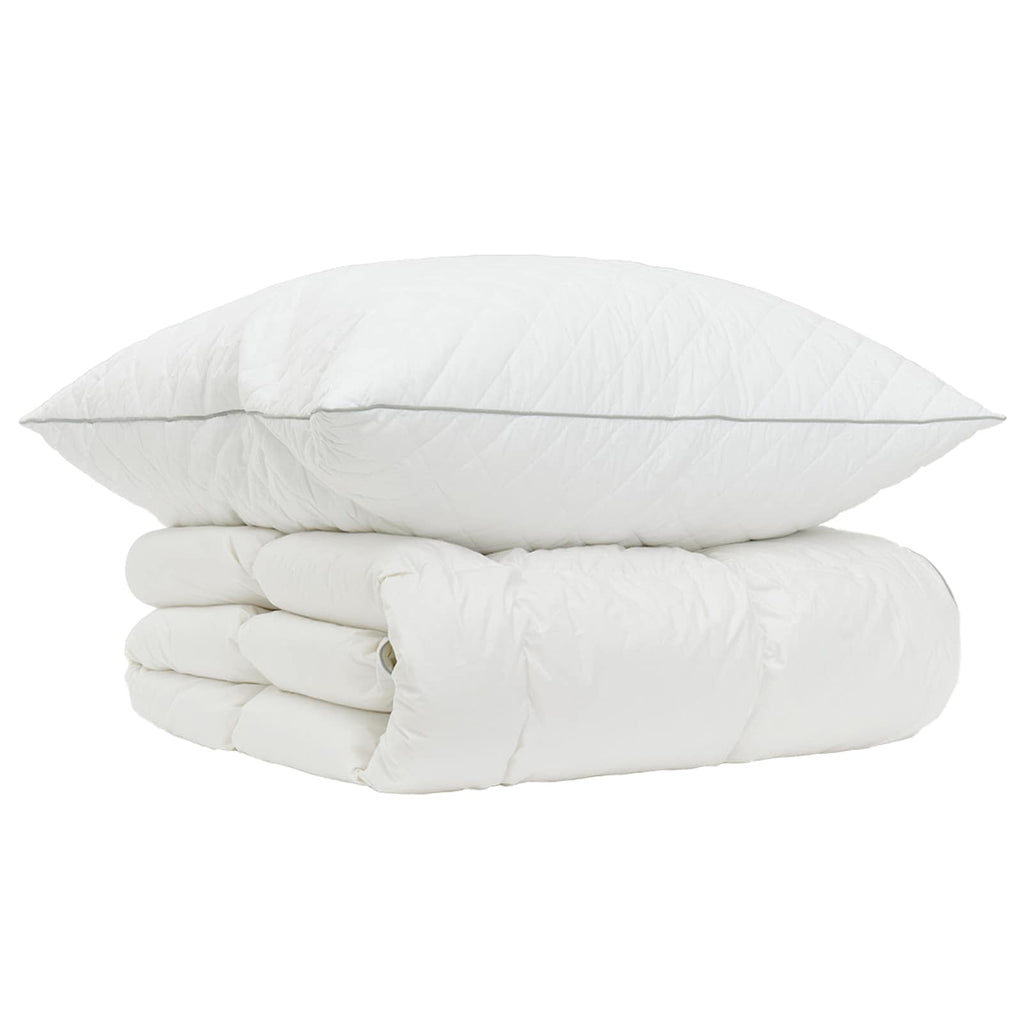 vidaXL Zestaw kołdry 90% z gęsiego puchu FULDA 2 pcs 140 x 200 cm