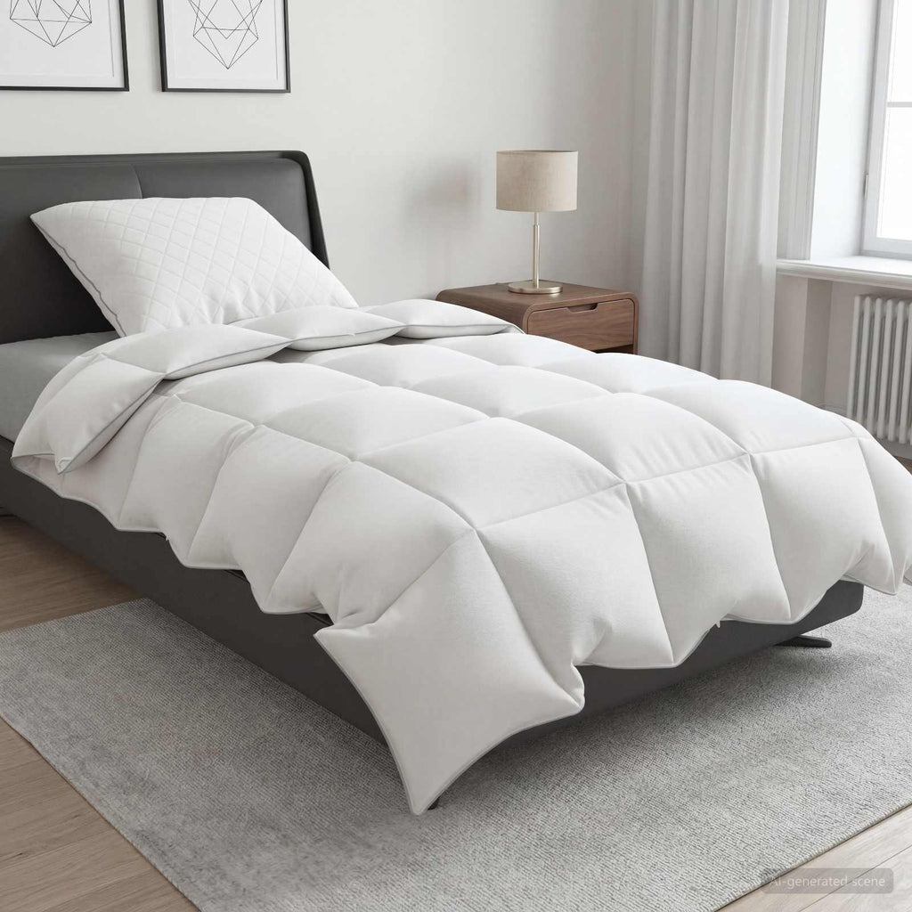 vidaXL Zestaw kołdry 90% z gęsiego puchu FULDA 2 pcs 137 x 200 cm Zima