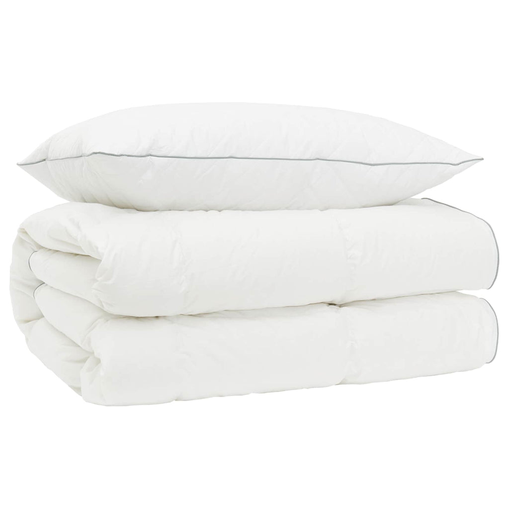 vidaXL Zestaw kołdry 90% z gęsiego puchu FULDA 2 pcs 135 x 200 cm