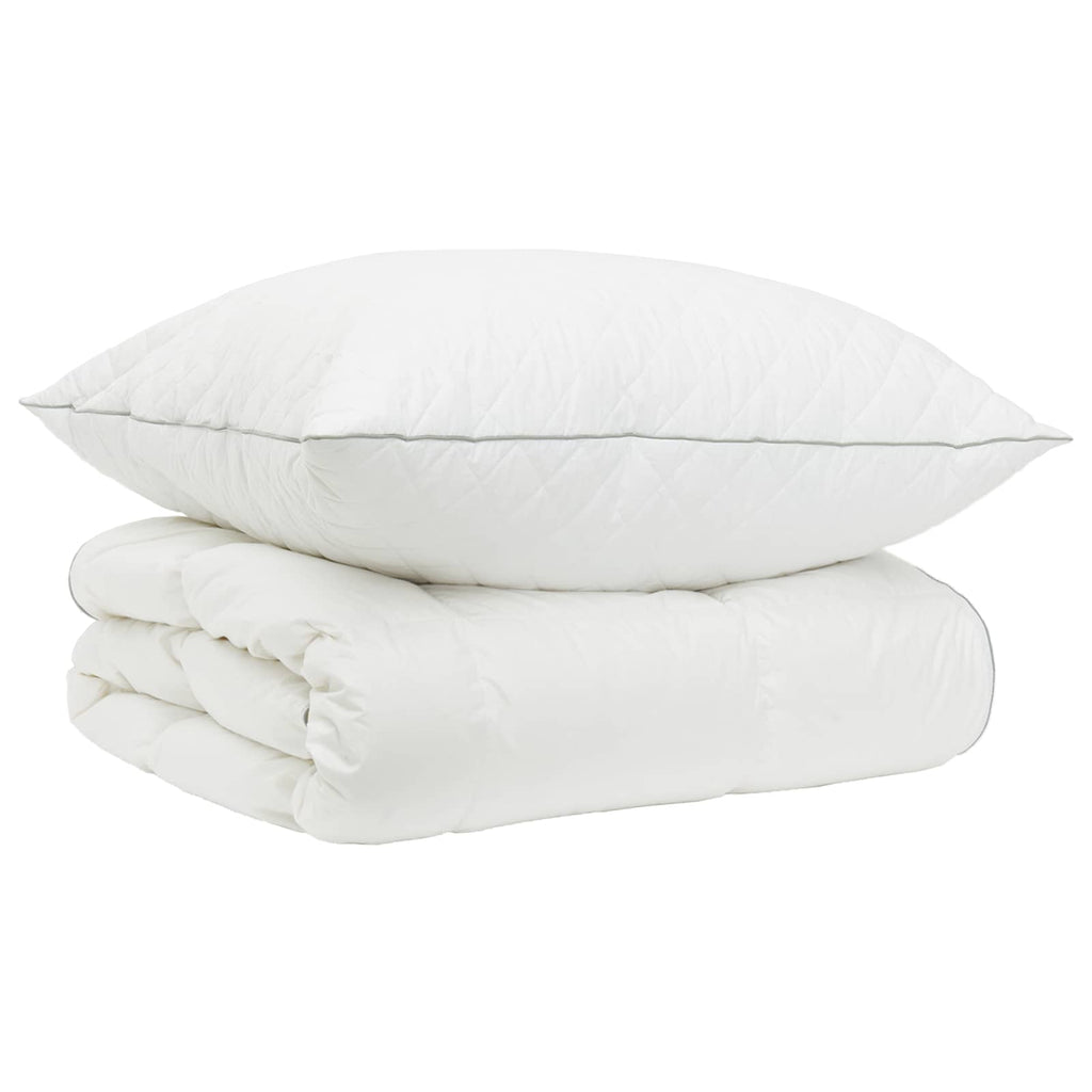 vidaXL Zestaw kołdry 90% z gęsiego puchu FULDA 2 pcs 140 x 200 cm