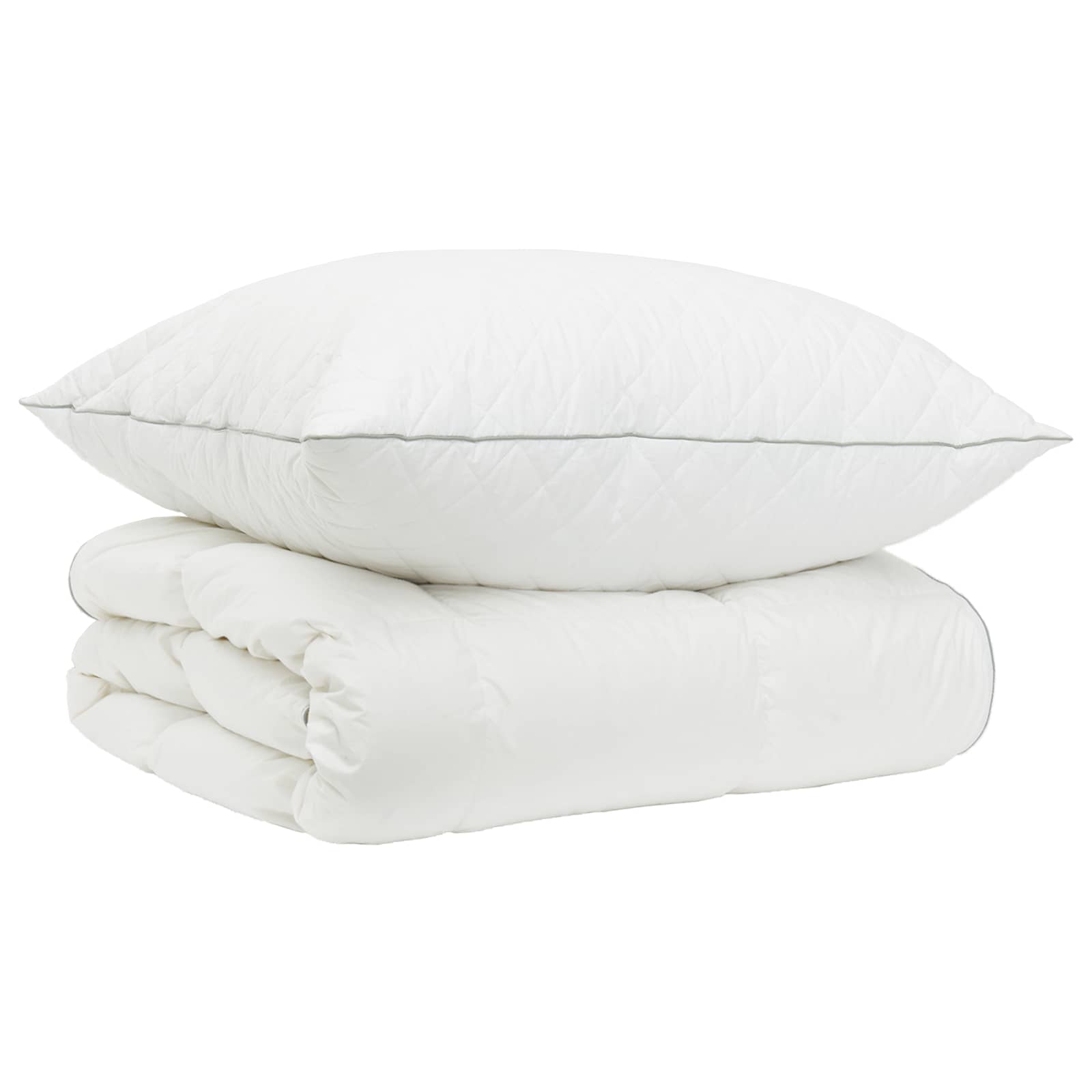vidaXL Zestaw kołdry 90% z gęsiego puchu FULDA 2 pcs 140 x 200 cm