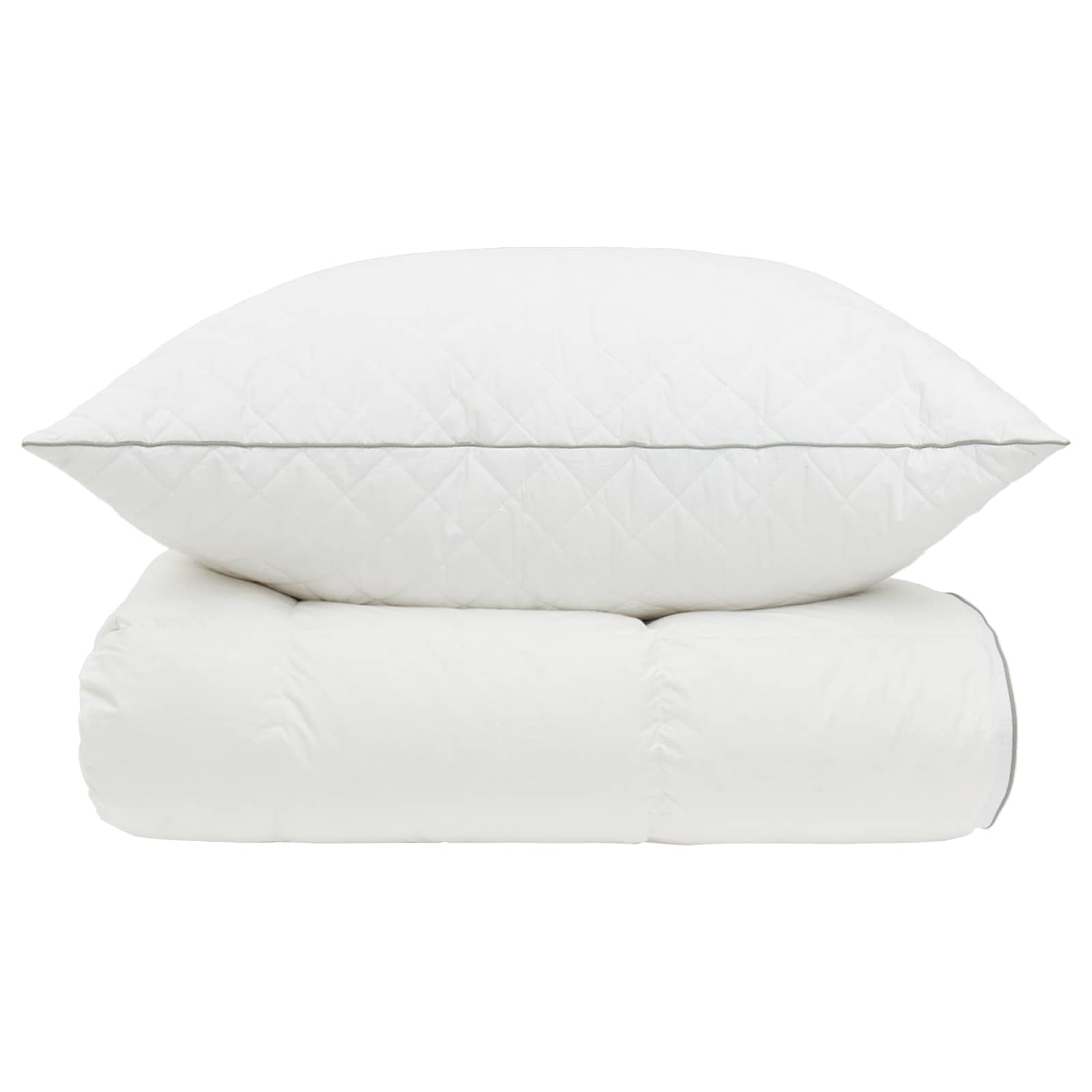 vidaXL Zestaw kołdry 90% z gęsiego puchu FULDA 2 pcs 140 x 200 cm