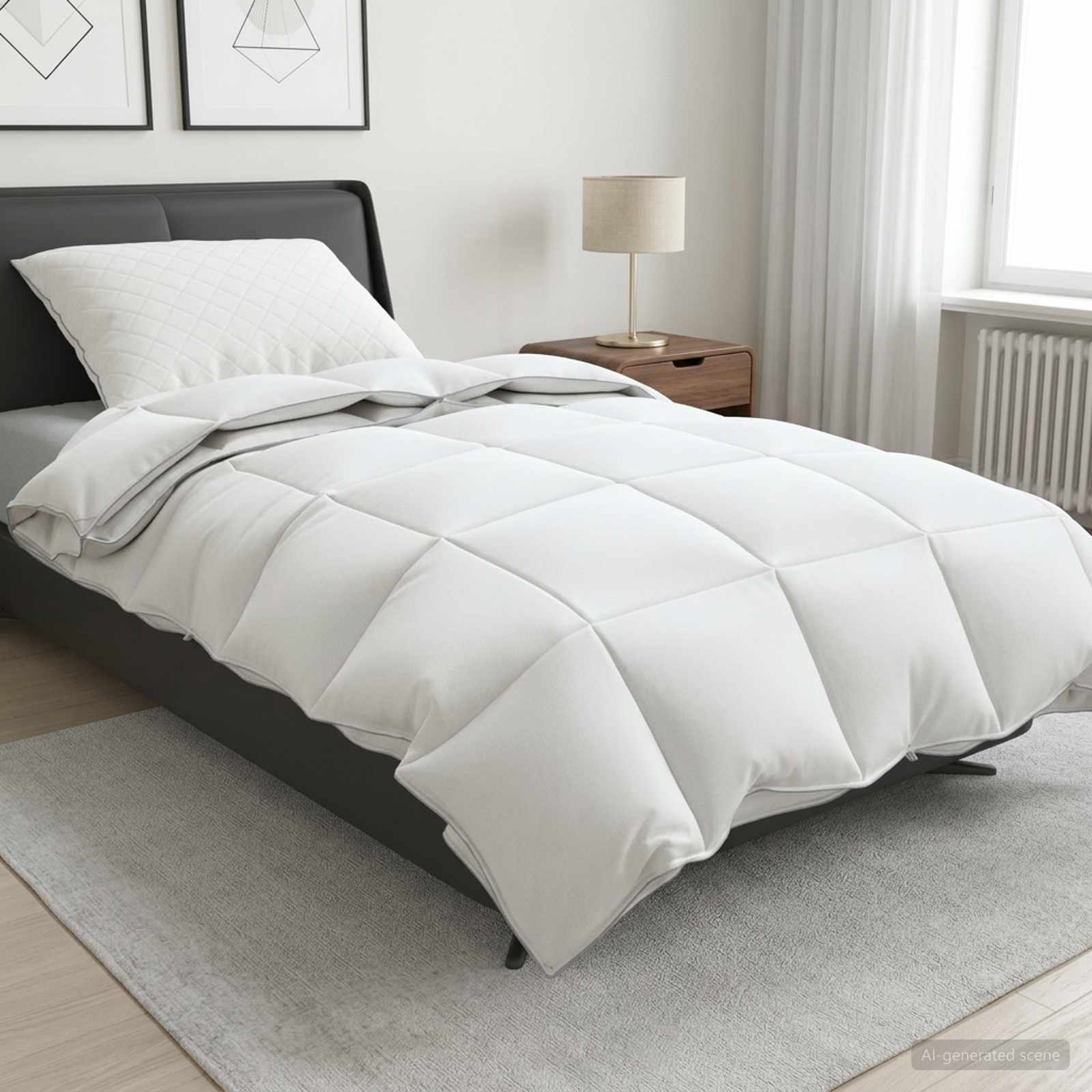 vidaXL Zestaw kołdry 90% z gęsiego puchu FULDA 2 pcs 155 x 200 cm