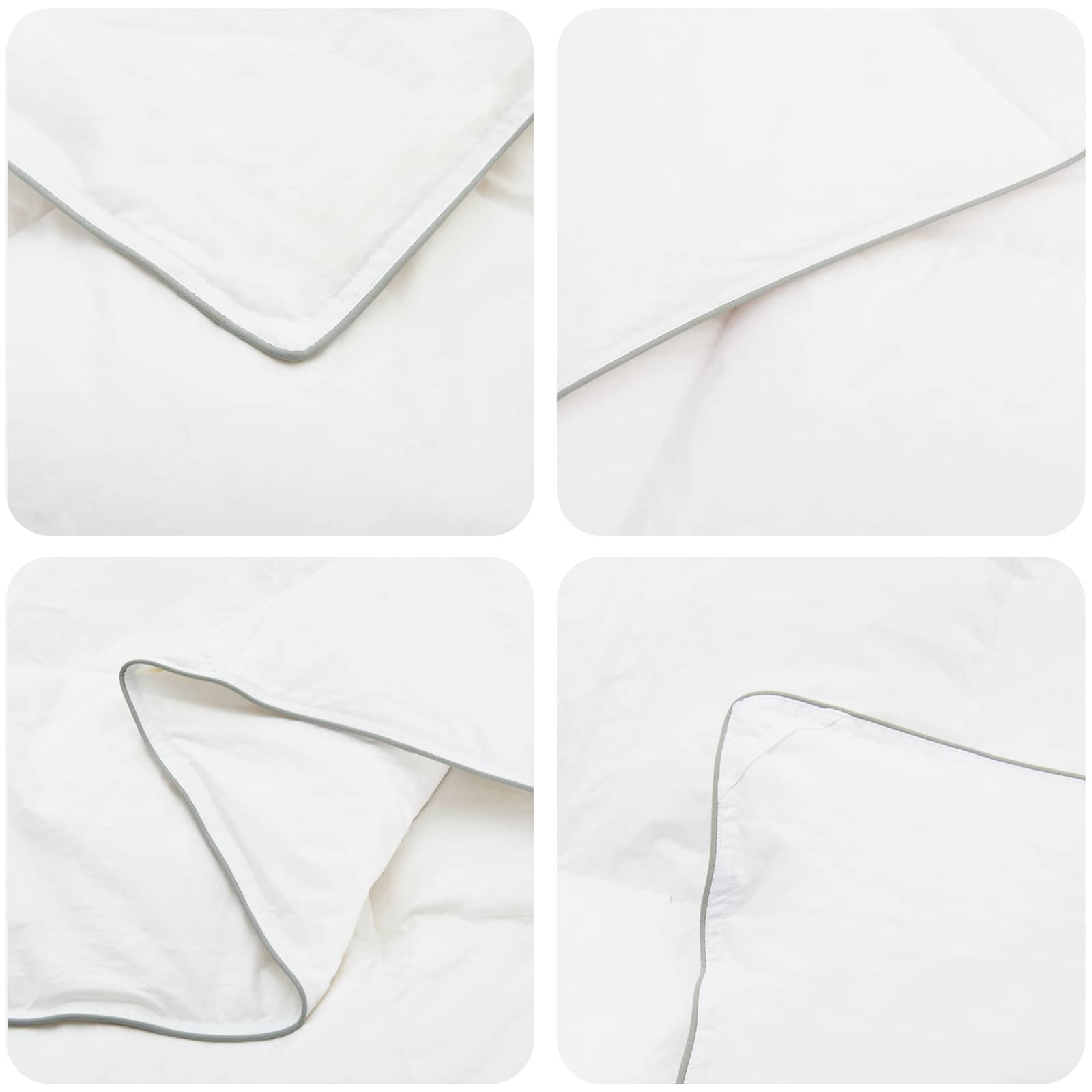 vidaXL Zestaw kołdry 90% z gęsiego puchu FULDA 3 pcs 135 x 220 cm Lato
