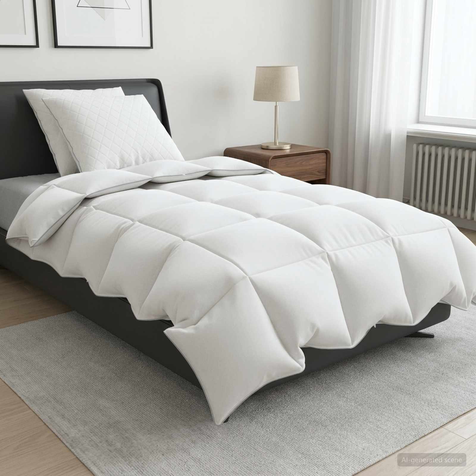 vidaXL Zestaw kołdry 90% z gęsiego puchu FULDA 3 pcs 155 x 220 cm