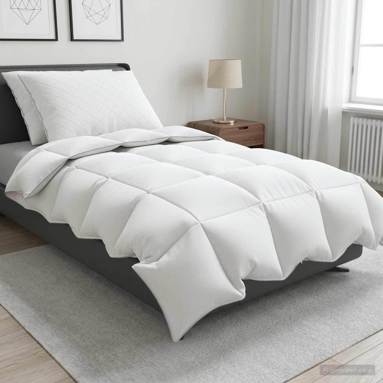 vidaXL Zestaw kołdry 90% z gęsiego puchu FULDA 3 pcs 155 x 220 cm