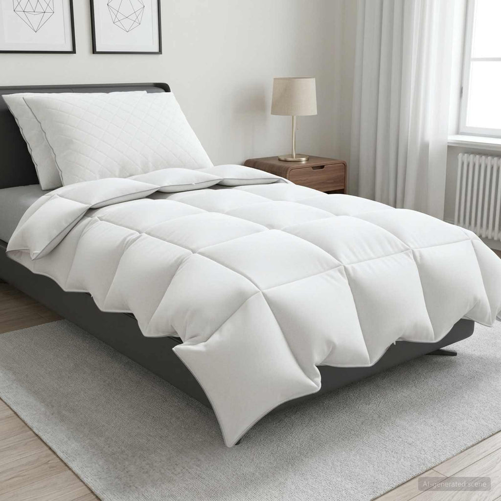 vidaXL Zestaw kołdry 90% z gęsiego puchu FULDA 3 pcs 155 x 220 cm