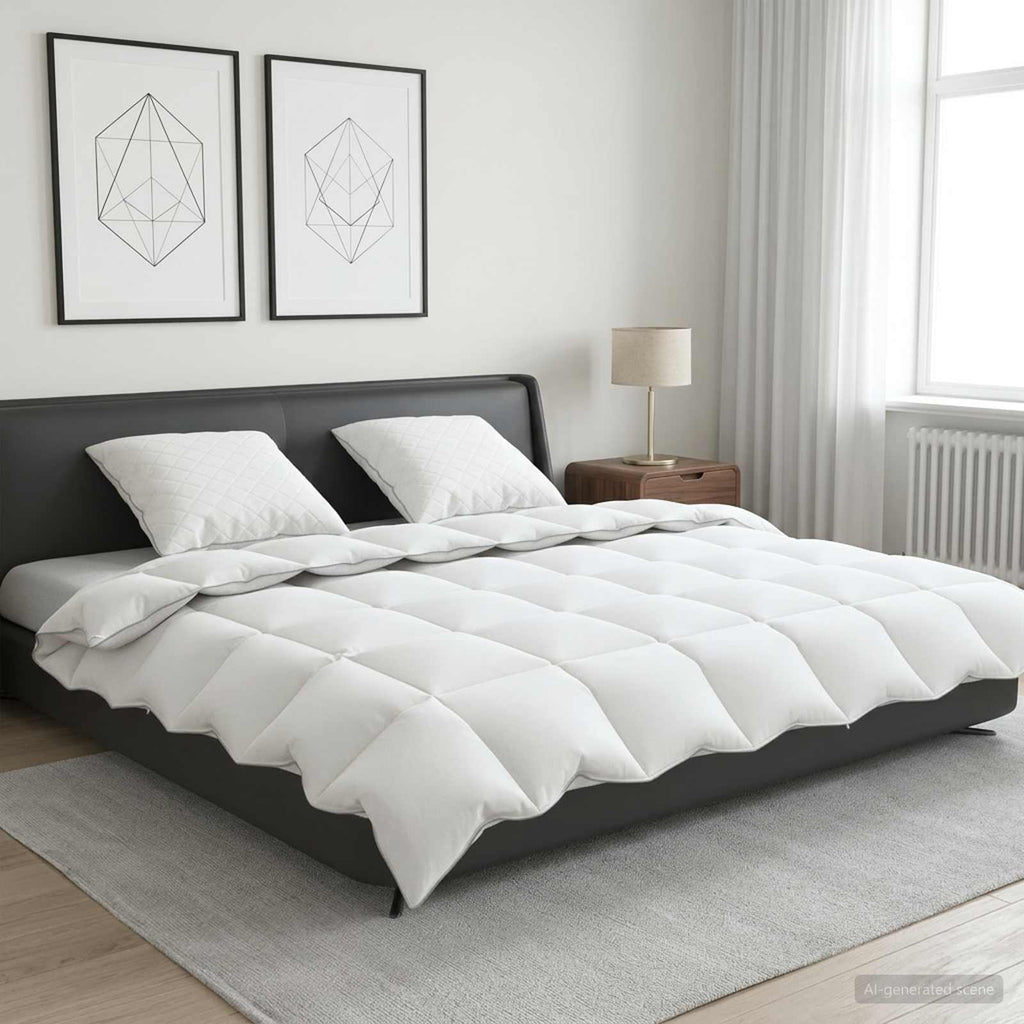 vidaXL Zestaw kołdry 90% z gęsiego puchu FULDA 3 pcs 220 x 240 cm Zima