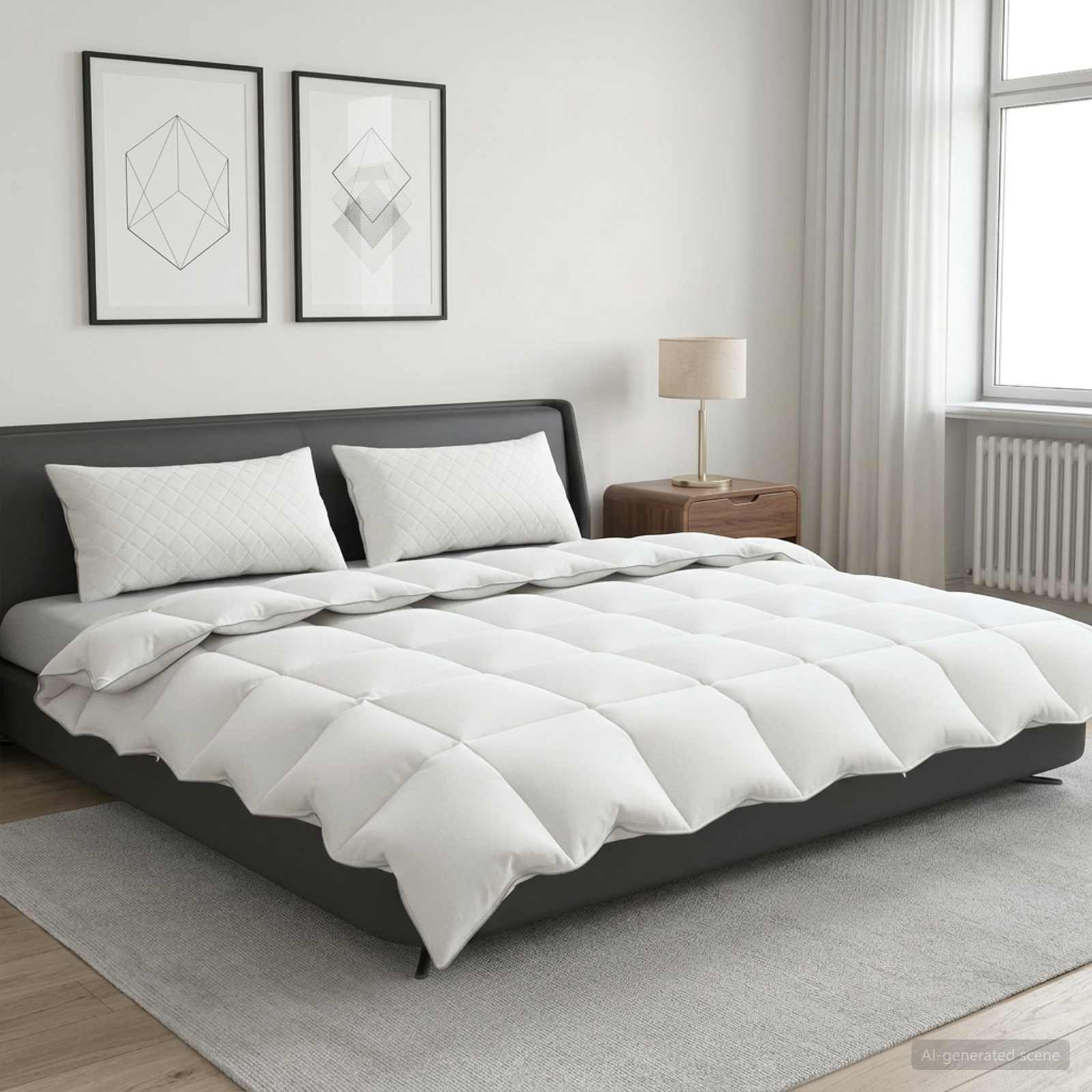 vidaXL Zestaw kołdry 90% z gęsiego puchu FULDA 3 pcs 220 x 260 cm Zima