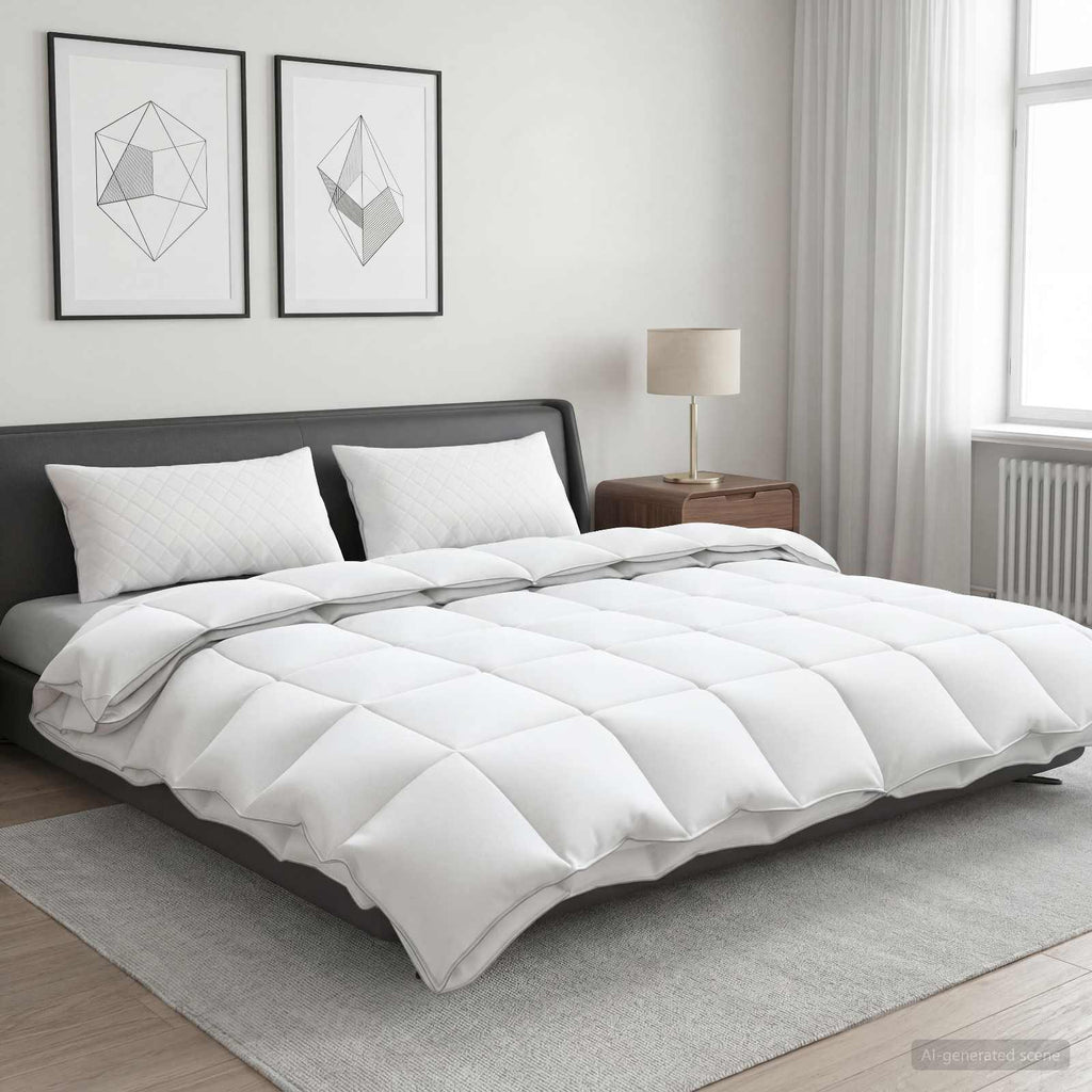 vidaXL Zestaw kołdry 90% z gęsiego puchu FULDA 3 pcs 200 x 200 cm