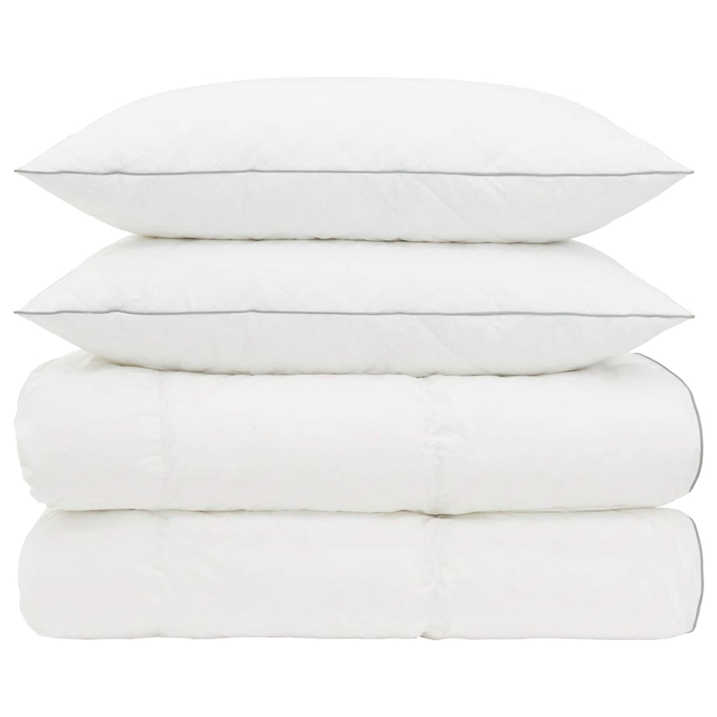 vidaXL Zestaw kołdry 90% z gęsiego puchu FULDA 3 pcs 135 x 220 cm