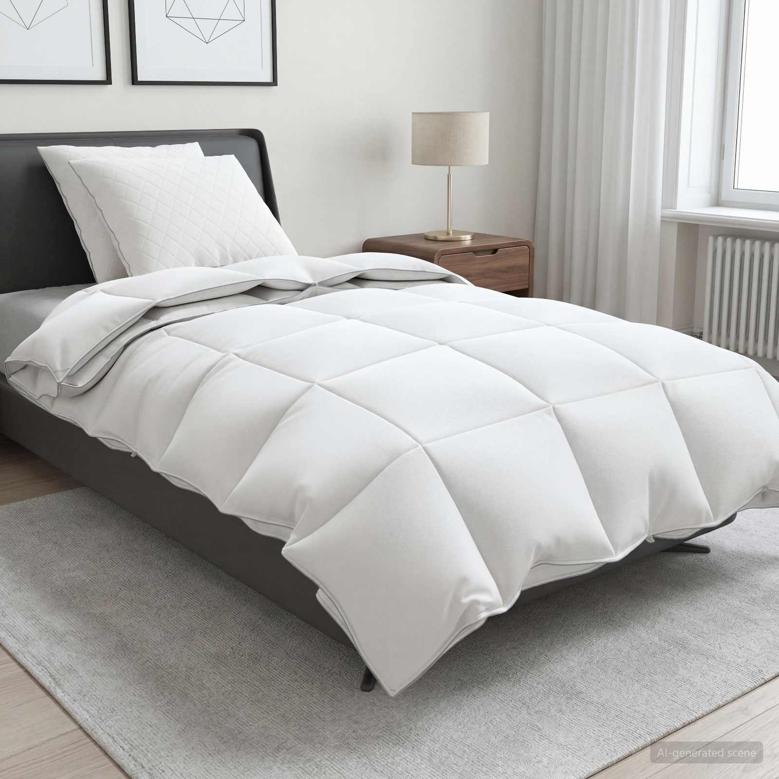 vidaXL Zestaw kołdry 90% z gęsiego puchu FULDA 3 pcs 140 x 220 cm