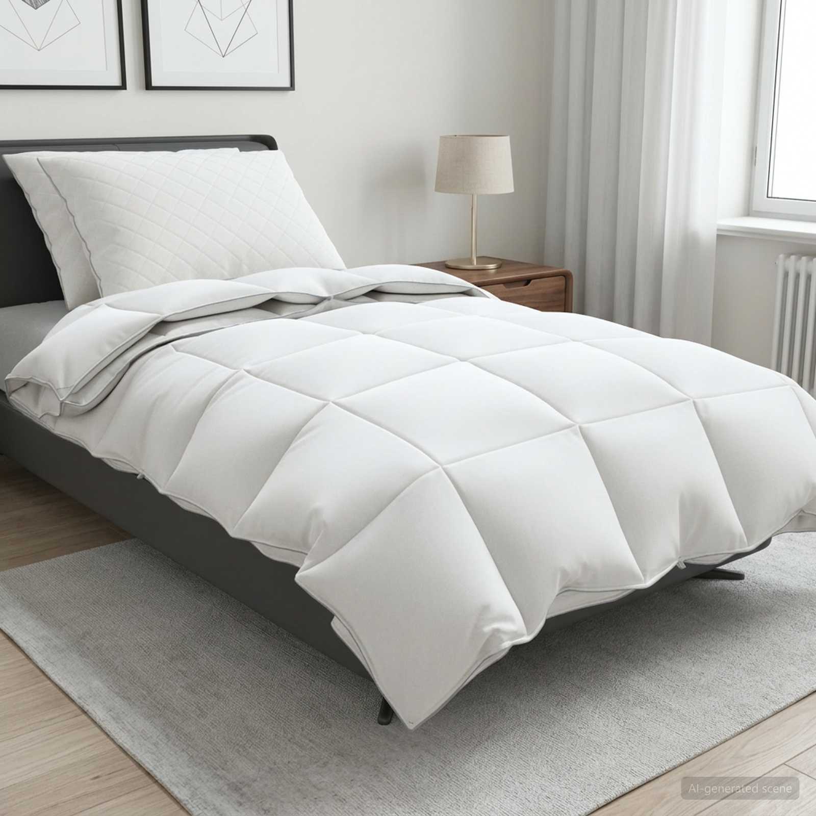 vidaXL Zestaw kołdry 90% z gęsiego puchu FULDA 3 pcs 155 x 220 cm