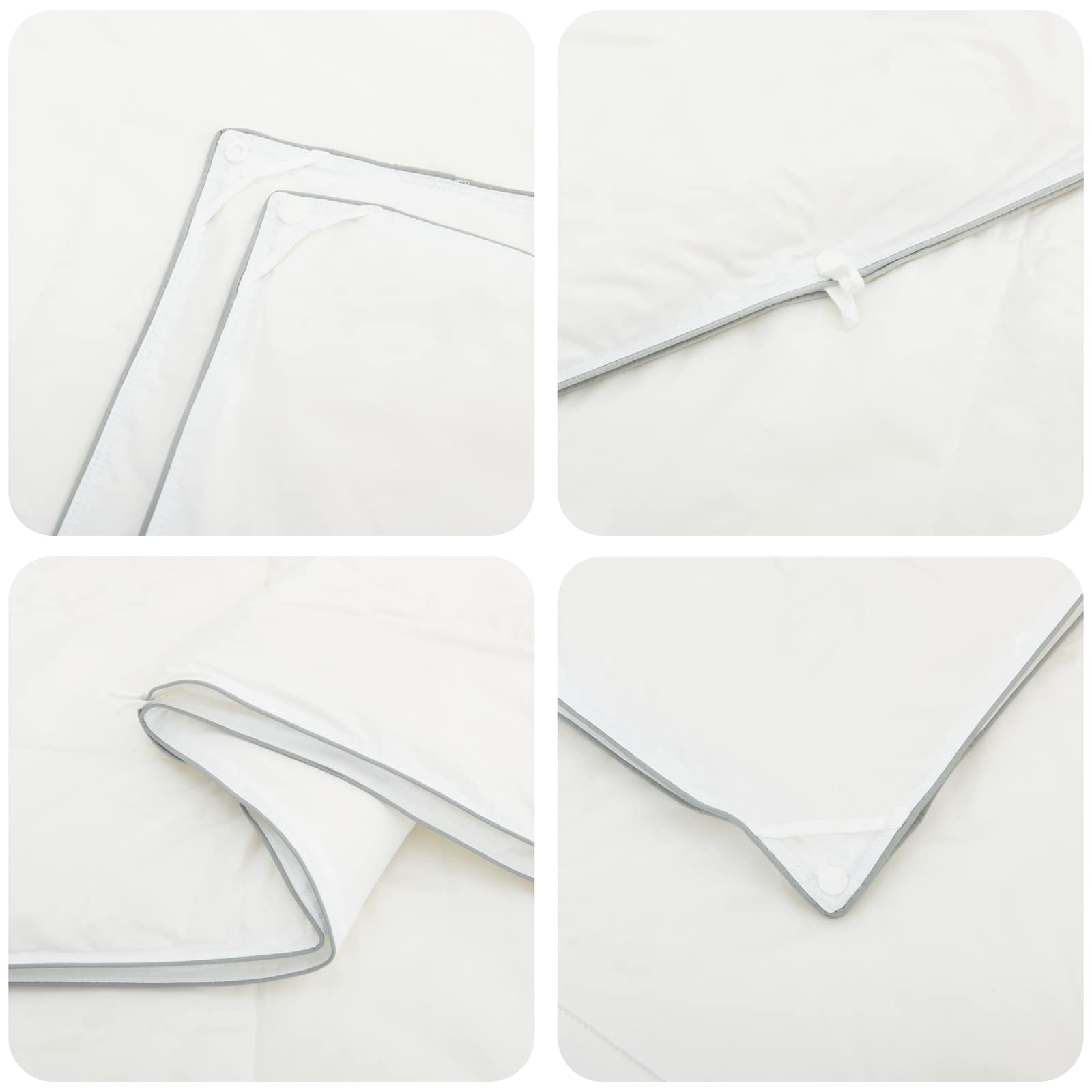 vidaXL Zestaw kołdry 90% z gęsiego puchu FULDA 3 pcs 155 x 220 cm
