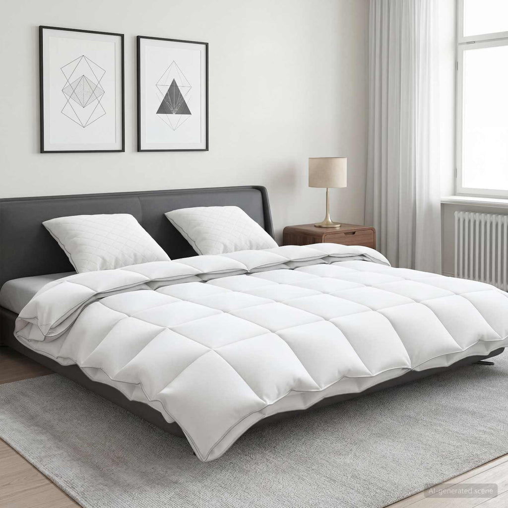 vidaXL Zestaw kołdry 90% z gęsiego puchu FULDA 3 pcs 200 x 220 cm