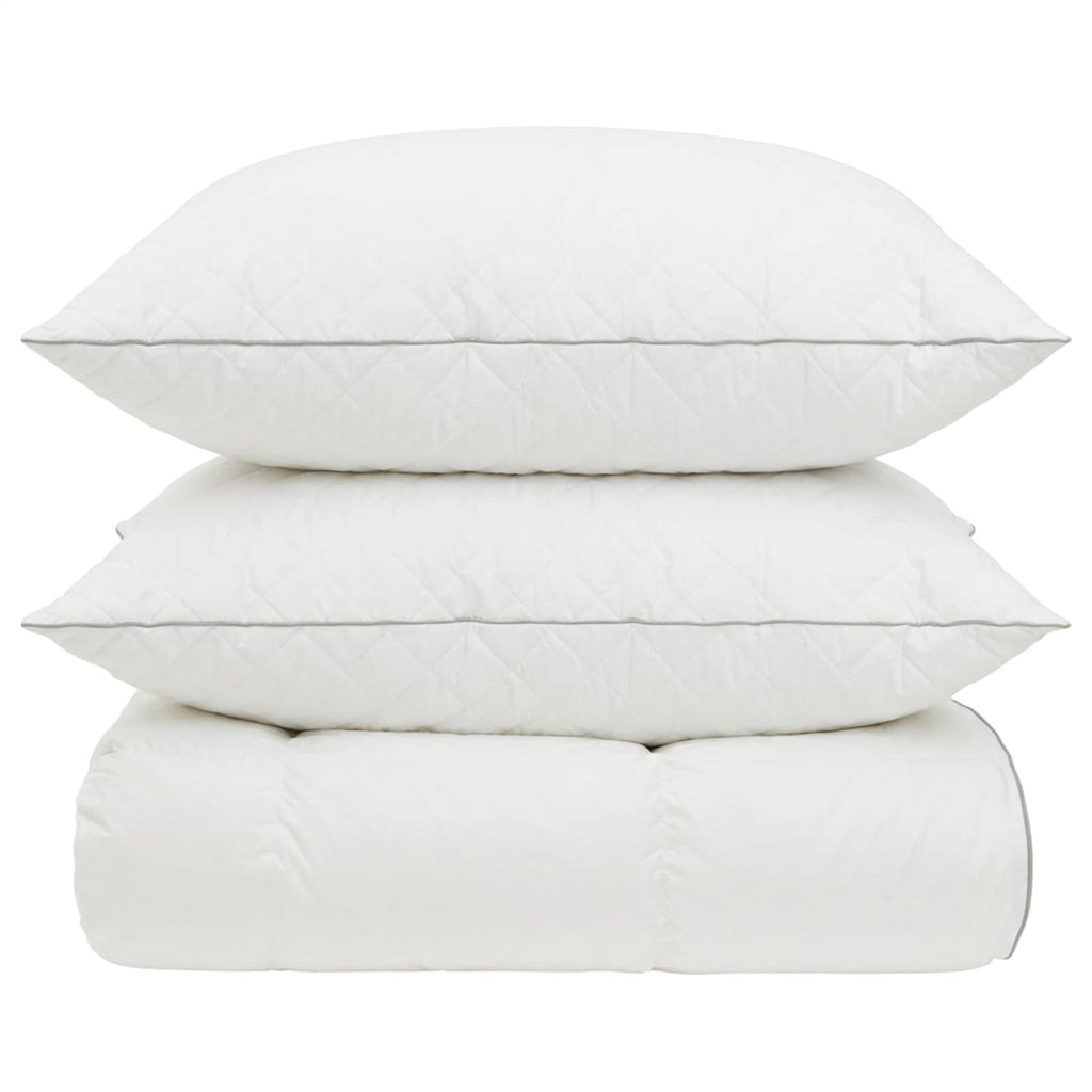 vidaXL Zestaw kołdry 90% z gęsiego puchu FULDA 3 pcs 220 x 240 cm
