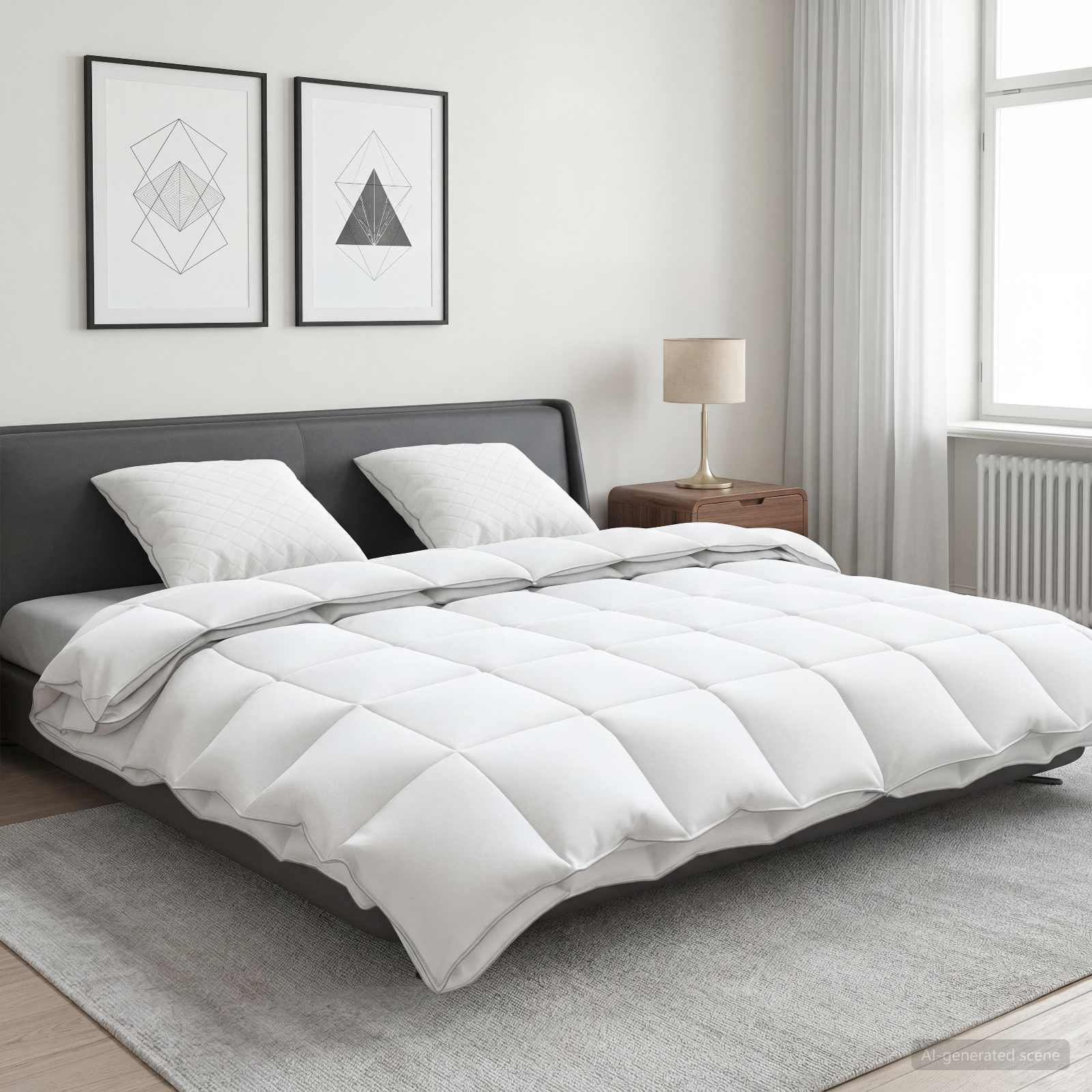 vidaXL Zestaw kołdry 90% z gęsiego puchu FULDA 3 pcs 240 x 260 cm