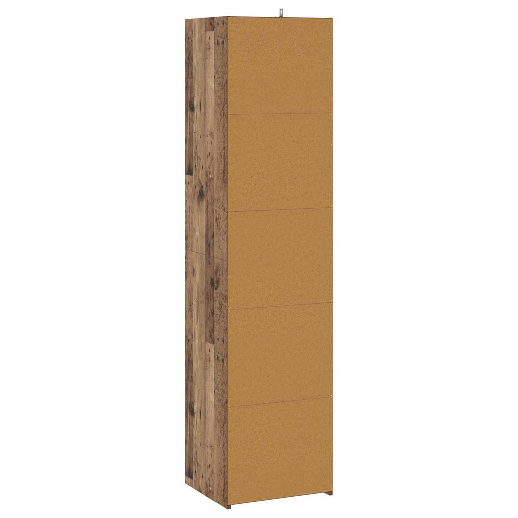 vidaXL Bufet Stare drewno 45 x 41 x 185 cm Drewno inżynieryjne