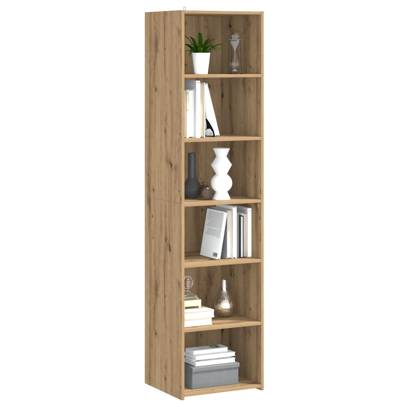 vidaXL Bufet Dąb artisan 45 x 41 x 185 cm Drewno inżynieryjne
