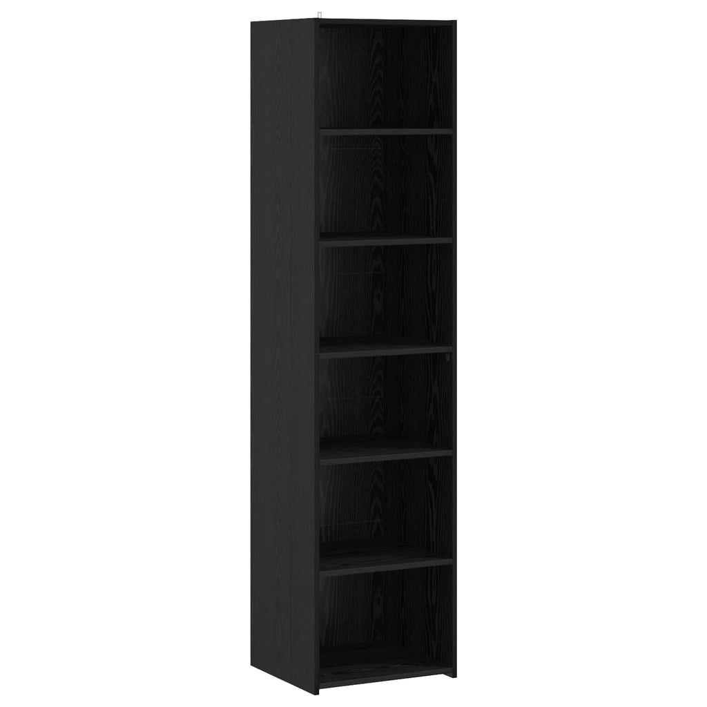vidaXL Bufet Czarny dąb 45 x 41 x 185 cm Drewno inżynieryjne