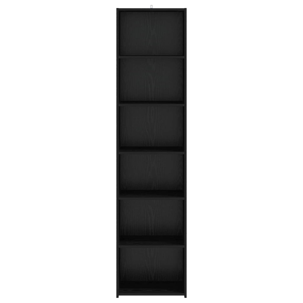 vidaXL Bufet Czarny dąb 45 x 41 x 185 cm Drewno inżynieryjne