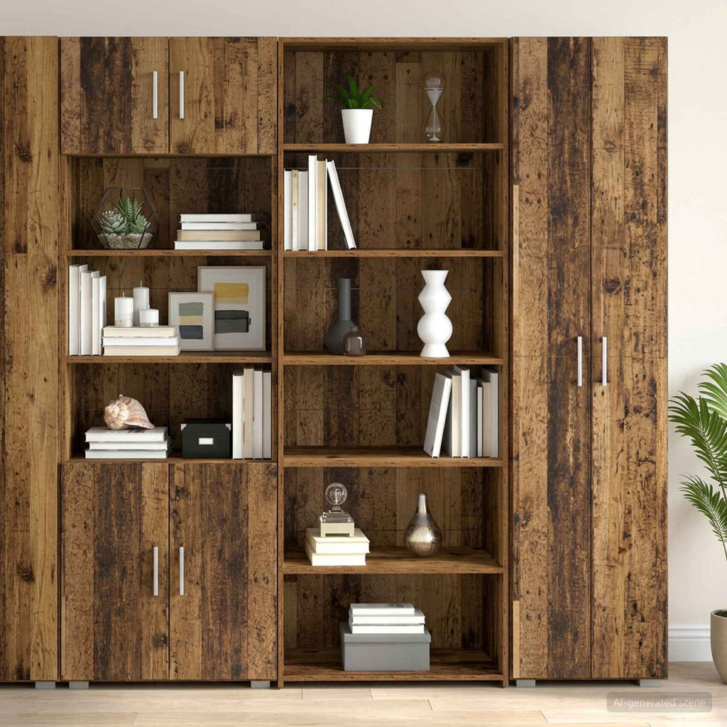 vidaXL Bufet Stare drewno 70 x 41 x 185 cm Drewno inżynieryjne