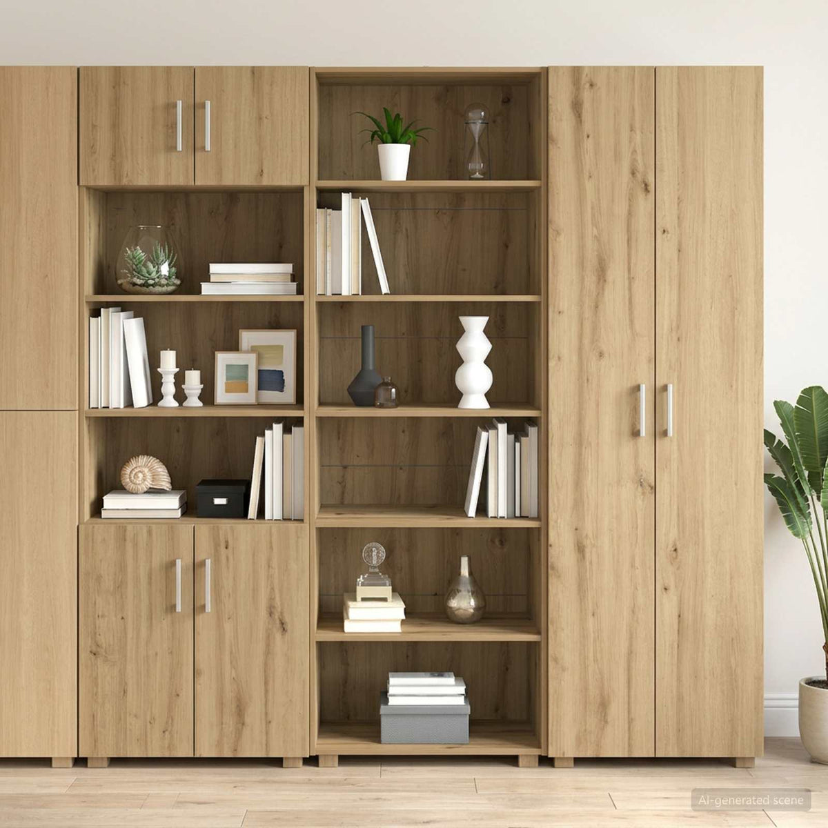 vidaXL Bufet Dąb artisan 70 x 41 x 185 cm Drewno inżynieryjne