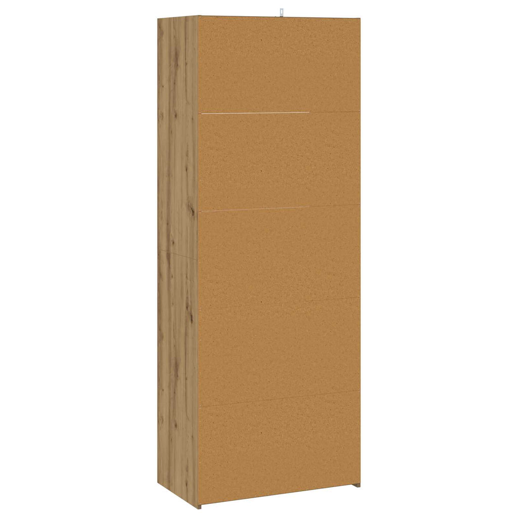 vidaXL Bufet Dąb artisan 70 x 41 x 185 cm Drewno inżynieryjne