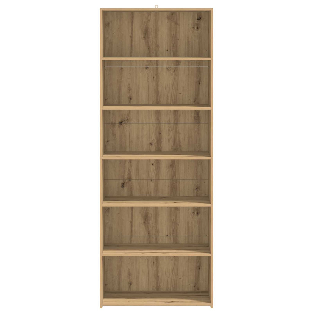 vidaXL Bufet Dąb artisan 70 x 41 x 185 cm Drewno inżynieryjne