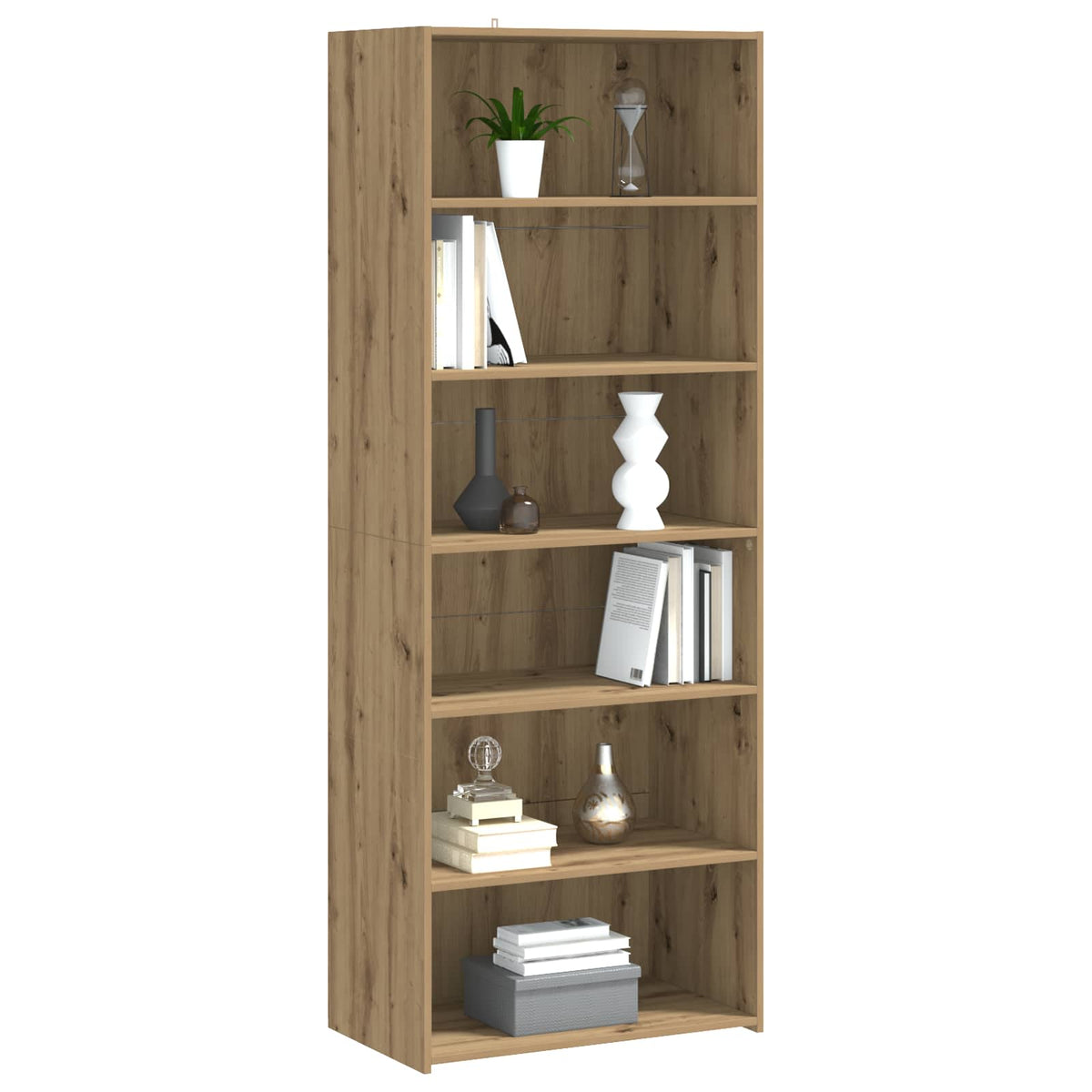 vidaXL Bufet Dąb artisan 70 x 41 x 185 cm Drewno inżynieryjne
