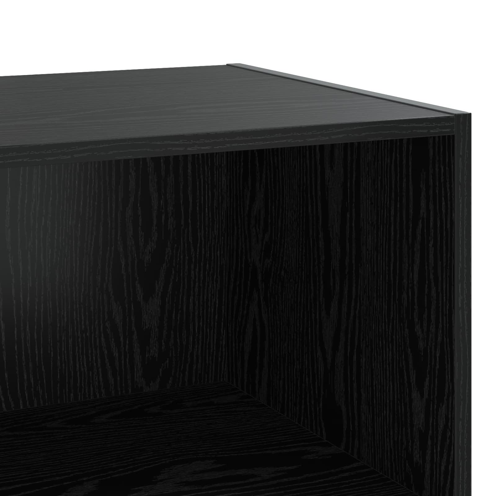 vidaXL Bufet Czarny dąb 70 x 41 x 185 cm Drewno inżynieryjne