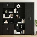 vidaXL Bufet Czarny dąb 70 x 41 x 185 cm Drewno inżynieryjne