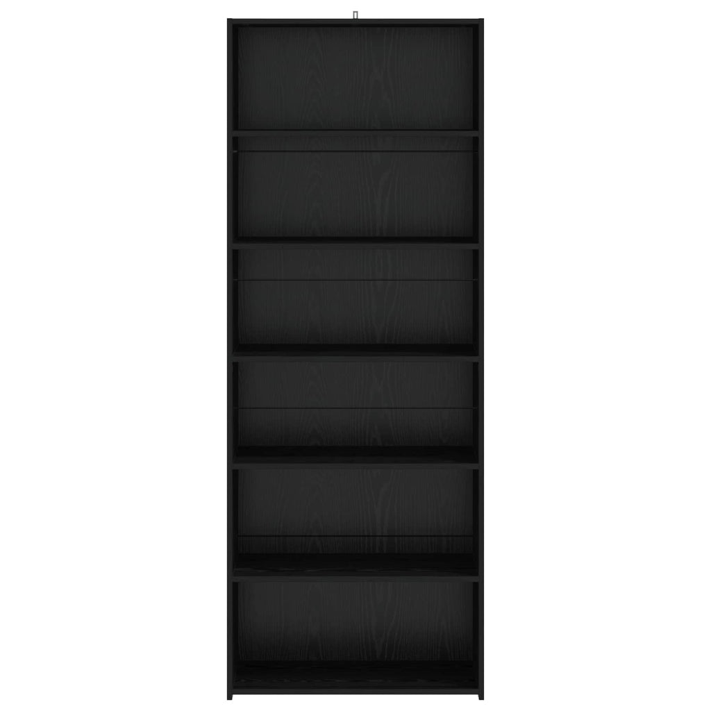 vidaXL Bufet Czarny dąb 70 x 41 x 185 cm Drewno inżynieryjne