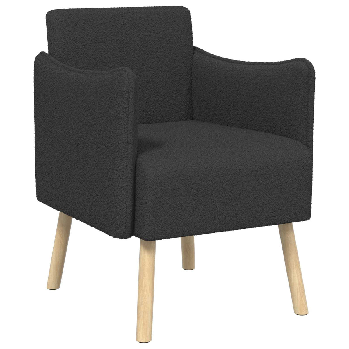 vidaXL Fotel akcentowy ciemnoszary Bouclé