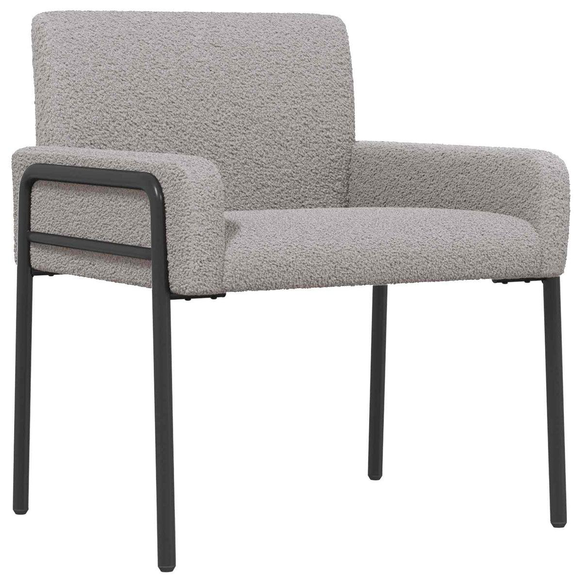 vidaXL Fotel jasnoszary Bouclé