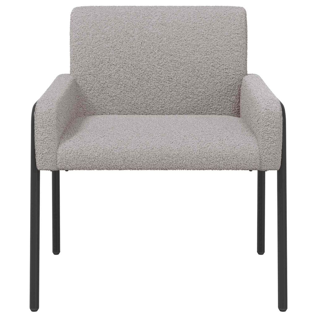vidaXL Fotel jasnoszary Bouclé