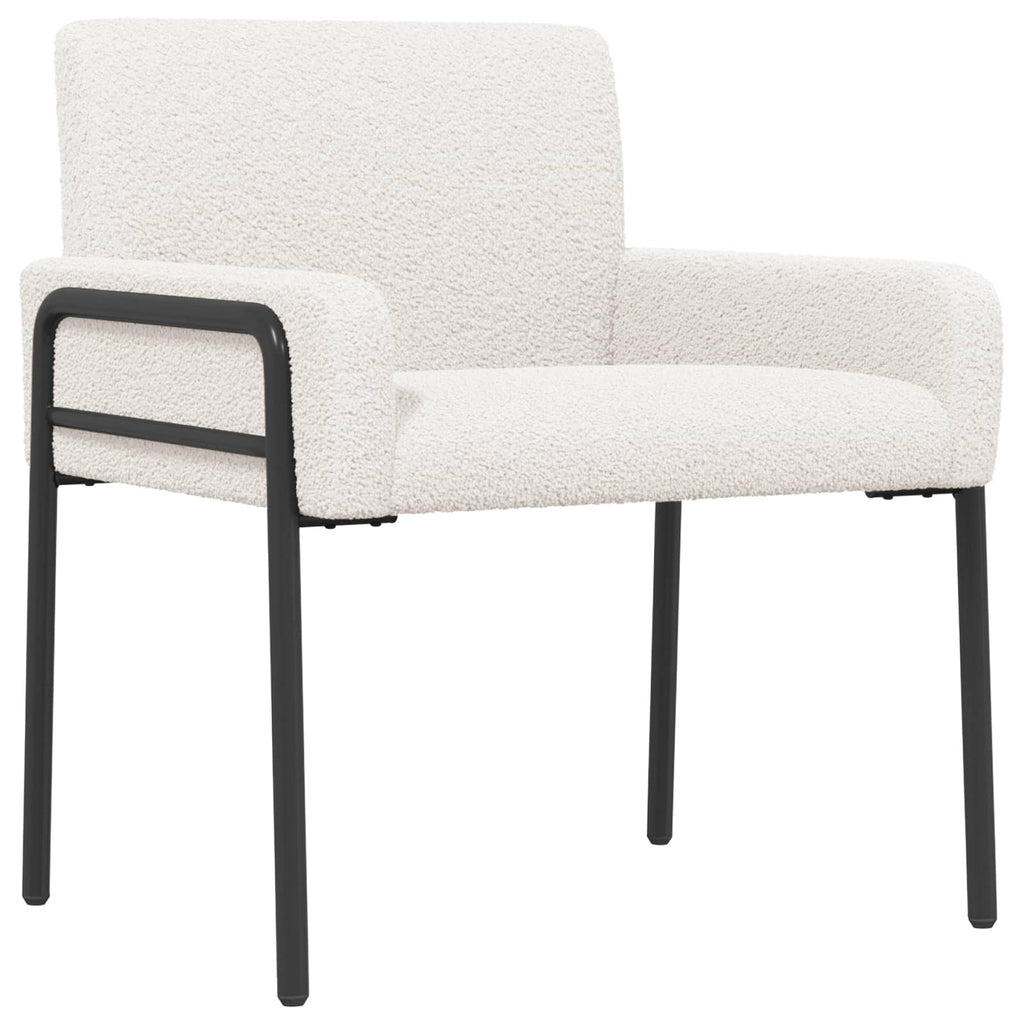 vidaXL Fotel kremowy Bouclé