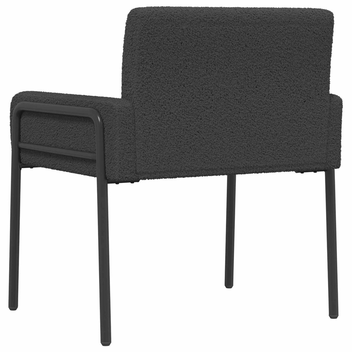 vidaXL Fotel ciemnoszary Bouclé