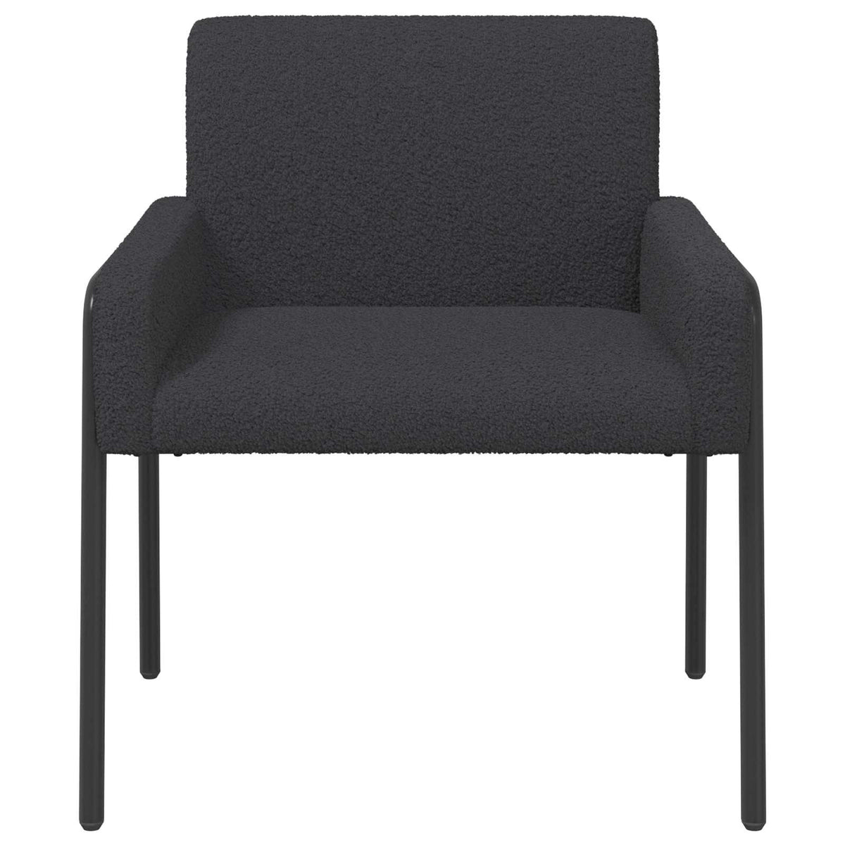 vidaXL Fotel ciemnoszary Bouclé