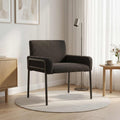 vidaXL Fotel Czarny Bouclé