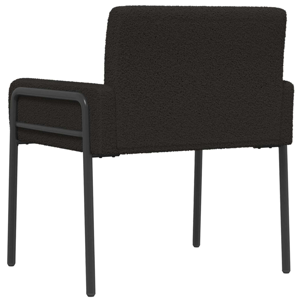 vidaXL Fotel Czarny Bouclé
