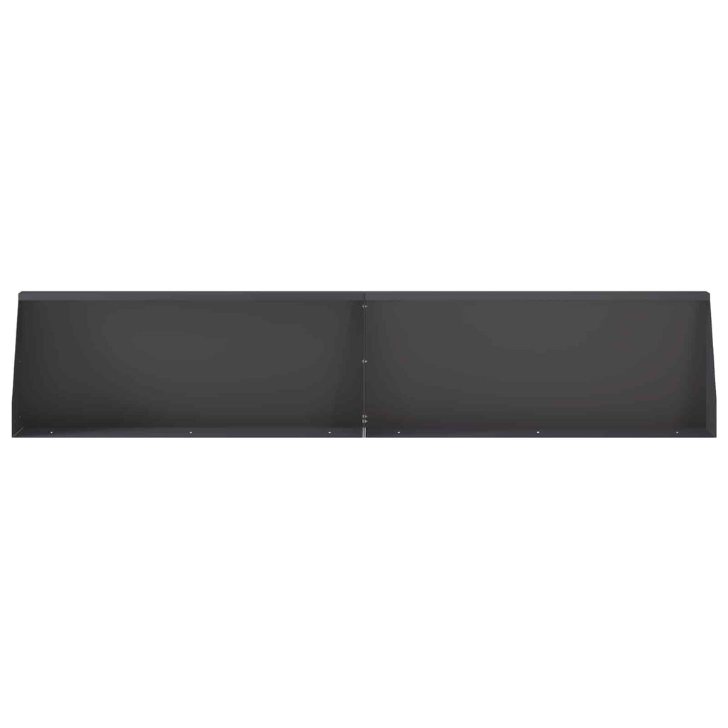 vidaXL Mur oporowy 2 szt. 100 x 12 x 30 cm Stal Czarny