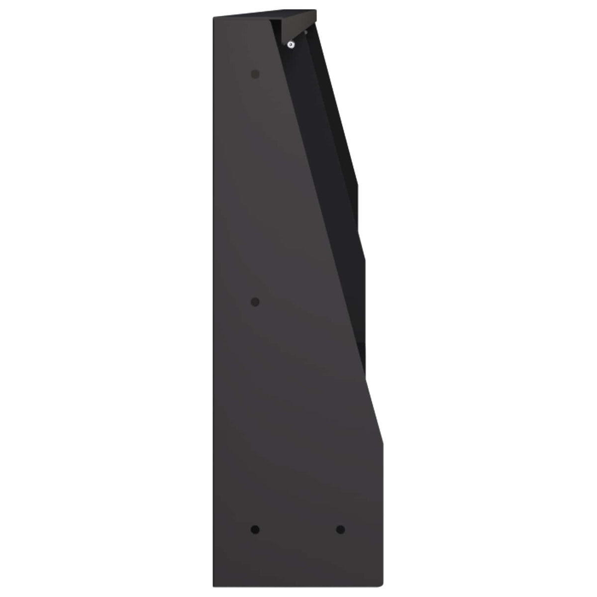 vidaXL Mur oporowy 2 szt. 100 x 12 x 30 cm Stal Czarny