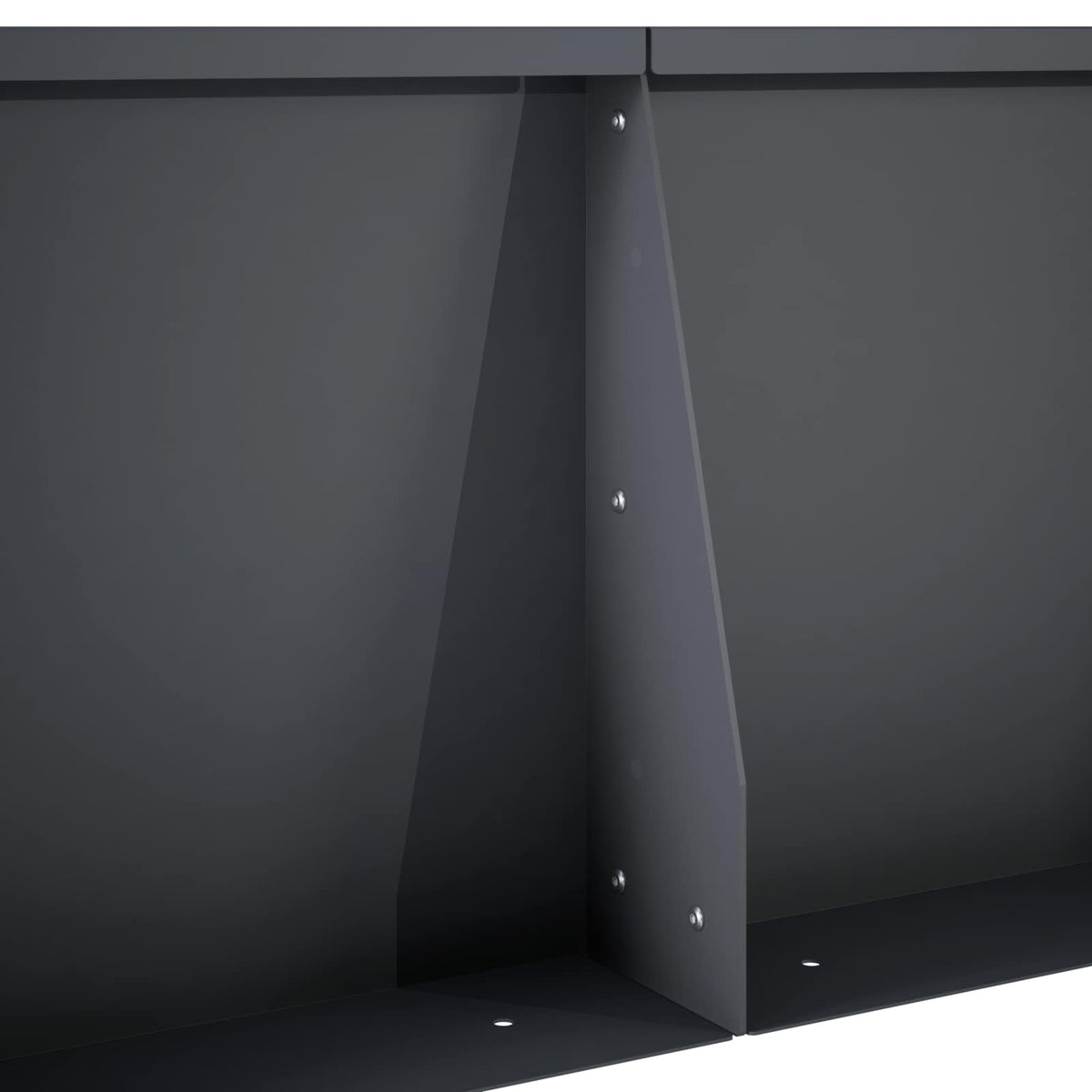 vidaXL Mur oporowy 2 szt. 100 x 12 x 30 cm Stal antracytowy