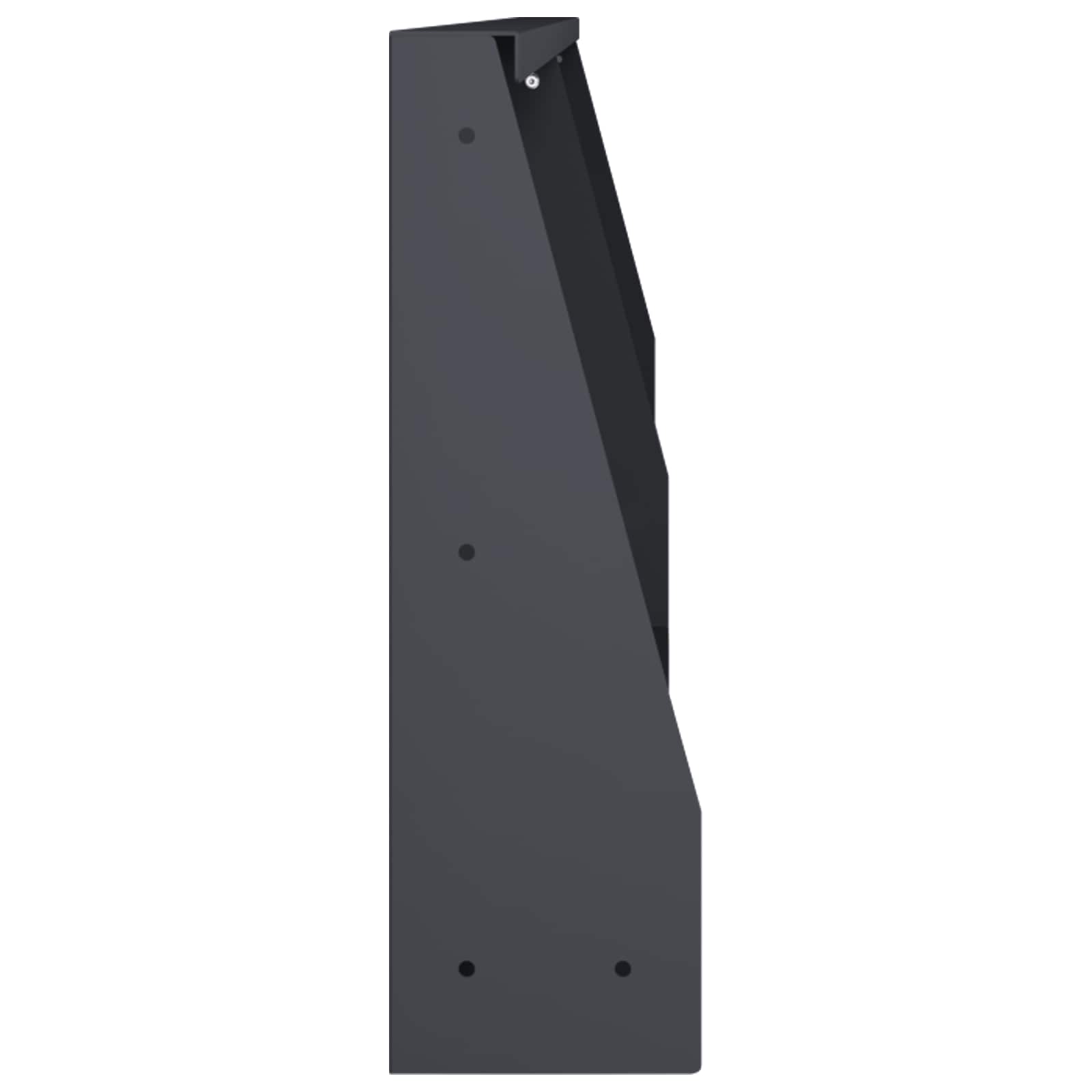 vidaXL Mur oporowy 2 szt. 100 x 12 x 30 cm Stal antracytowy