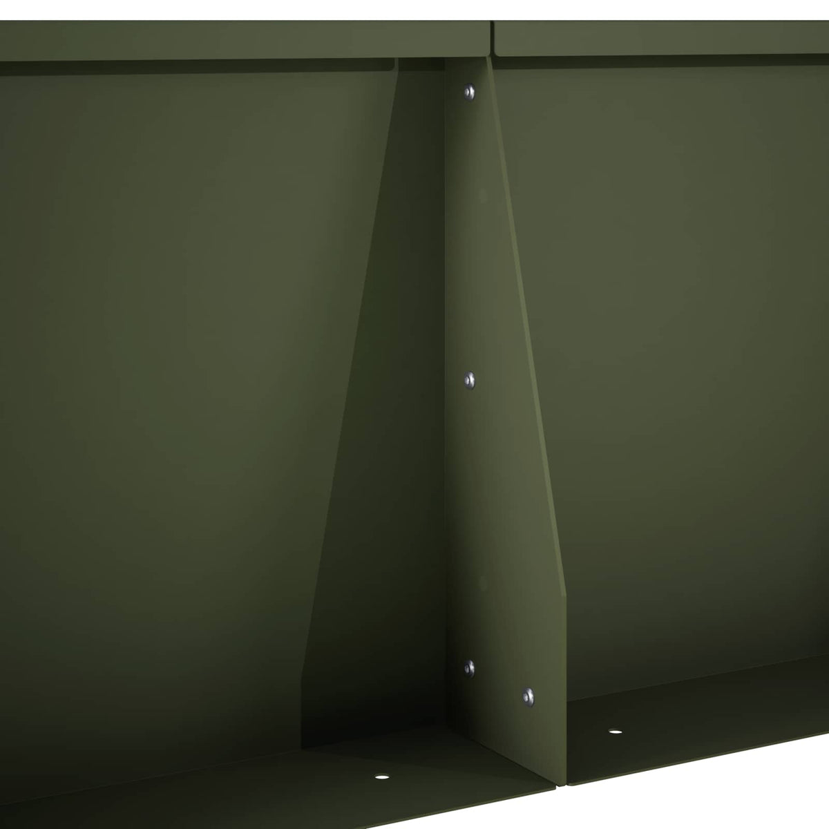 vidaXL Mur oporowy 2 szt. 100 x 12 x 30 cm Stal Oliwkowy zielony